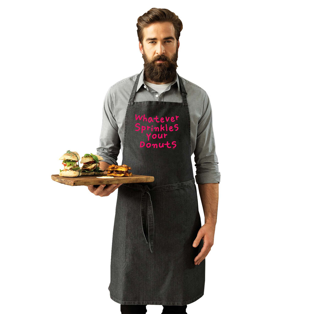 Whatever Sprinkles Your Donuts - Funny Kitchen Apron