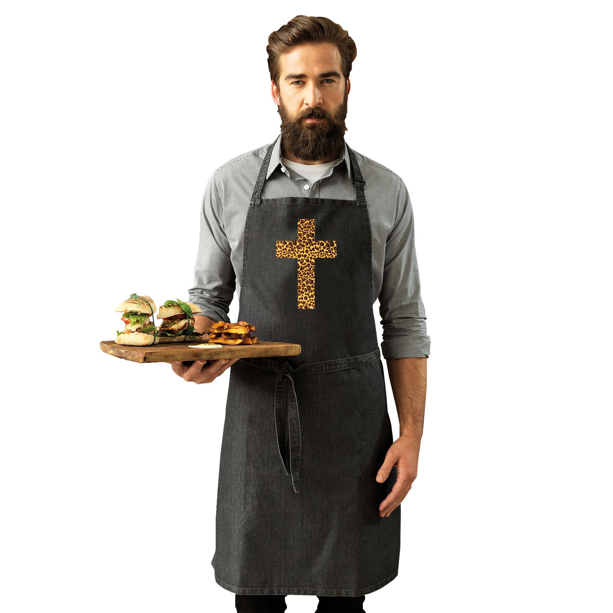 Leopard Cross - Funny Kitchen Apron