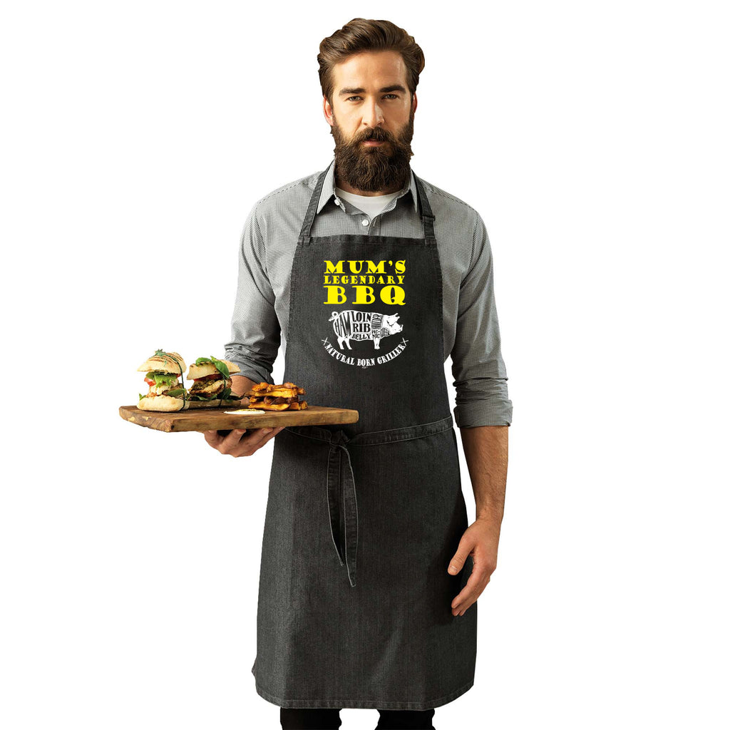 Mums Legendary Bbq Barbeque - Funny Kitchen Apron