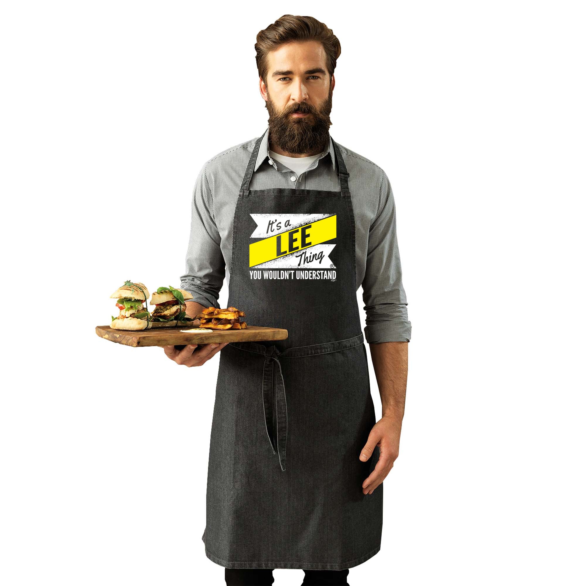 Lee V2 Surname Thing - Funny Kitchen Apron