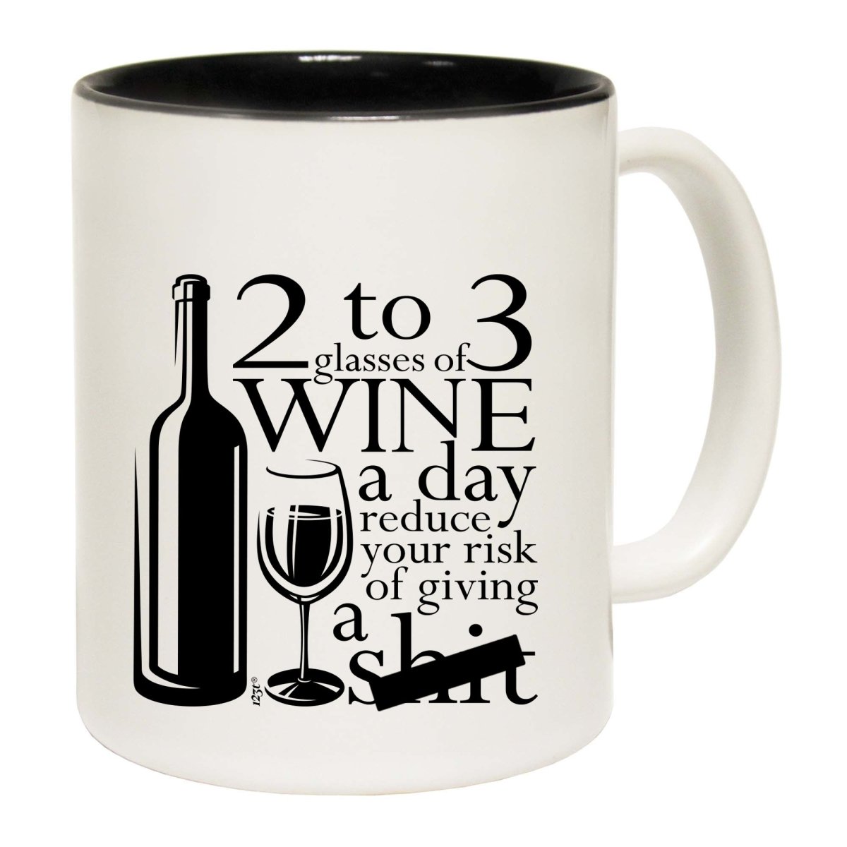 2 To 3 Glasses Of Wine Reduces Giving Mug Cup - 123t Australia | Funny T-Shirts Mugs Novelty Gifts