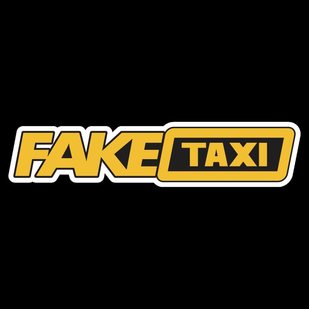 2 x Large Novelty Car Sticker FAKE TAXI decal bumper funny prank stickers Gift - 123t Australia | Funny T-Shirts Mugs Novelty Gifts