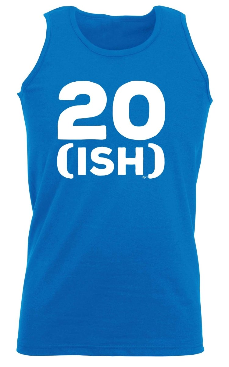 20 Ish Birthday Age - Funny Novelty Vest Singlet Unisex Tank Top - 123t Australia | Funny T-Shirts Mugs Novelty Gifts
