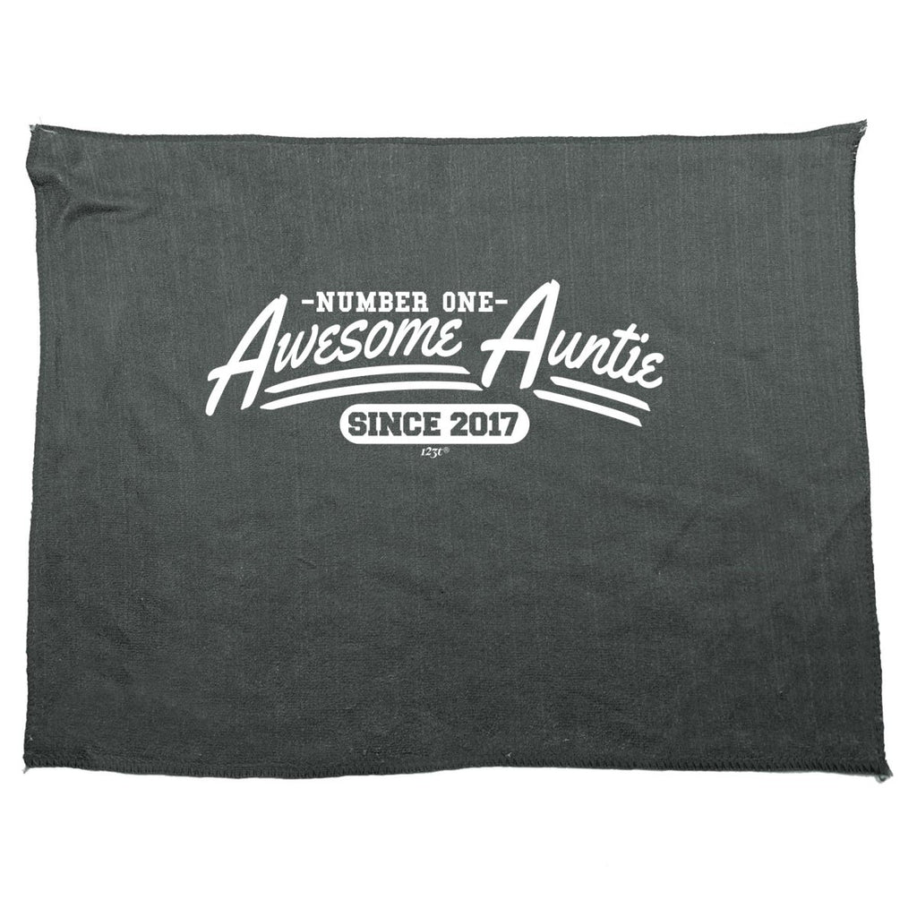 2017 Awesome Auntie Since - Funny Novelty Soft Sport Microfiber Towel - 123t Australia | Funny T-Shirts Mugs Novelty Gifts