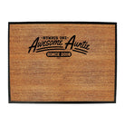 2018 Awesome Auntie Since - Funny Novelty Doormat Man Cave Floor mat - 123t Australia | Funny T-Shirts Mugs Novelty Gifts