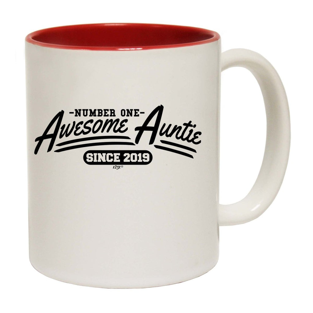 2019 Awesome Auntie Since Mug Cup - 123t Australia | Funny T-Shirts Mugs Novelty Gifts