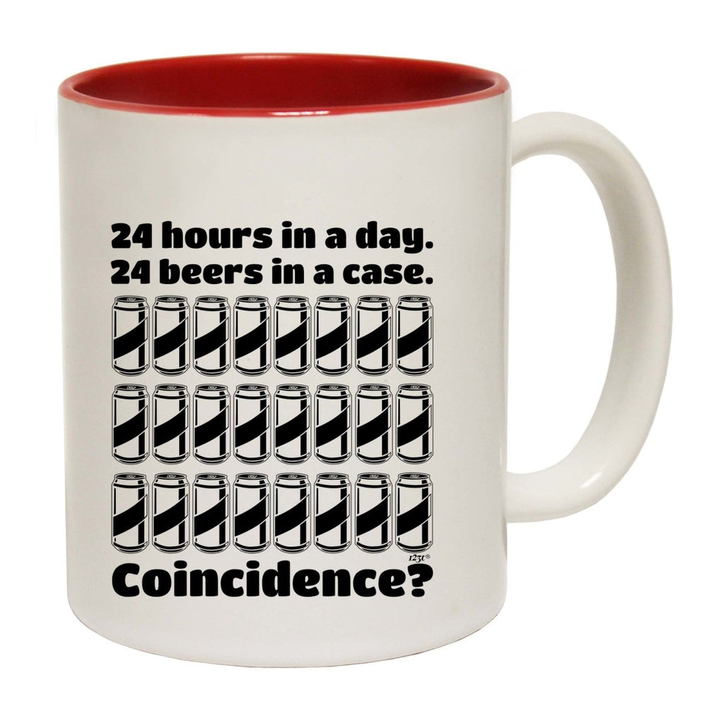 24 Hours In A Day 24 Beers In A Case Mug Cup - 123t Australia | Funny T-Shirts Mugs Novelty Gifts