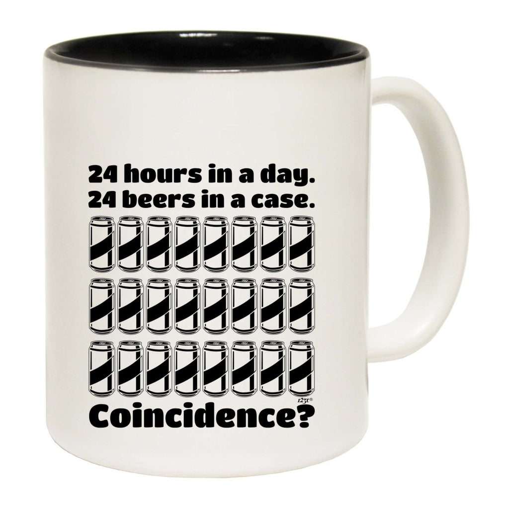 24 Hours In A Day 24 Beers In A Case Mug Cup - 123t Australia | Funny T-Shirts Mugs Novelty Gifts