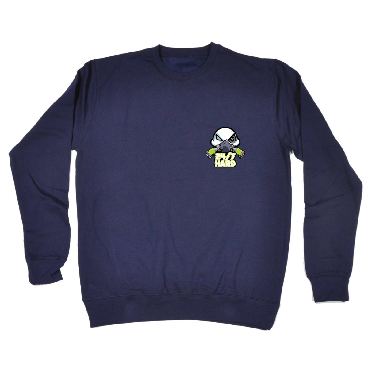 247 Hard AL Storm Rave Dance Text Breast - Funny Novelty Sweatshirt - 123t Australia | Funny T-Shirts Mugs Novelty Gifts