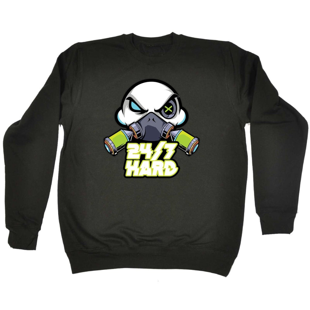 247 Hard AL Storm Rave Dance With Text - Funny Novelty Sweatshirt - 123t Australia | Funny T-Shirts Mugs Novelty Gifts