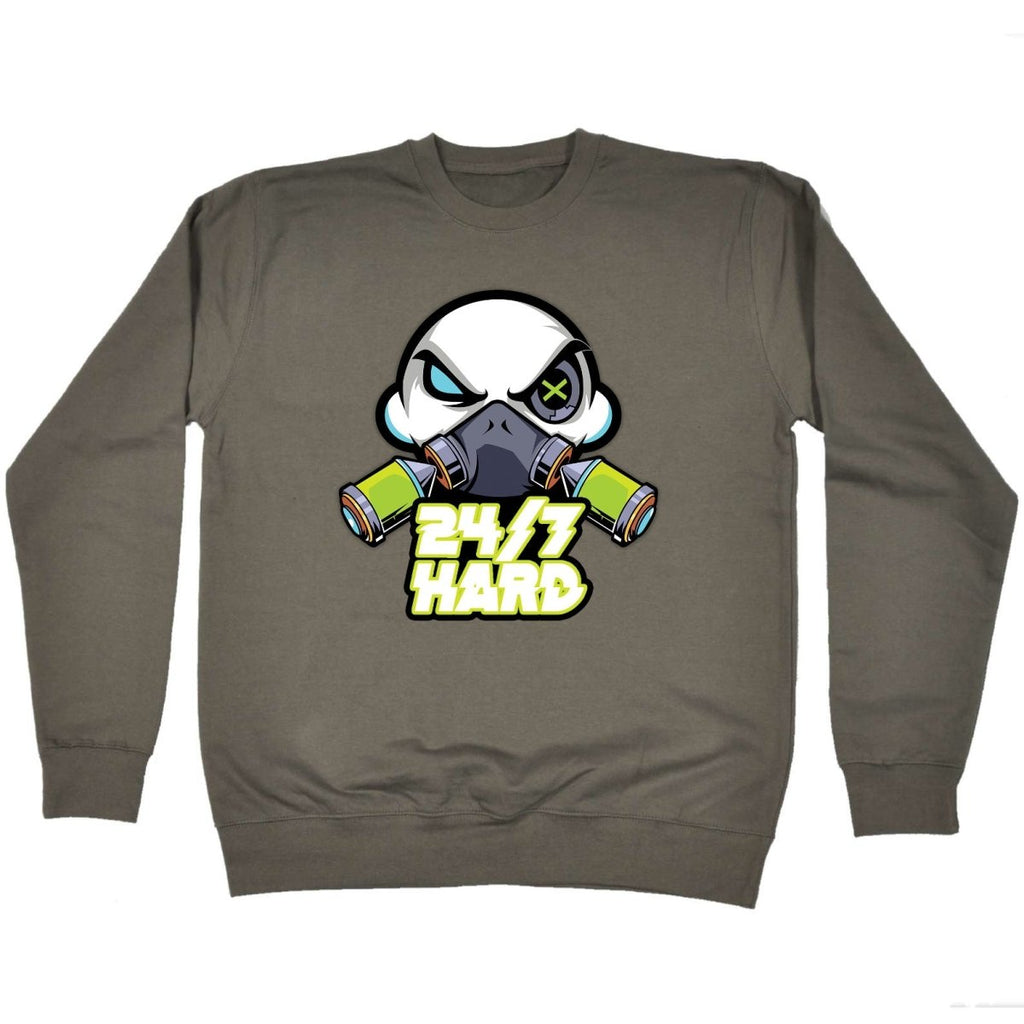 247 Hard AL Storm Rave Dance With Text - Funny Novelty Sweatshirt - 123t Australia | Funny T-Shirts Mugs Novelty Gifts