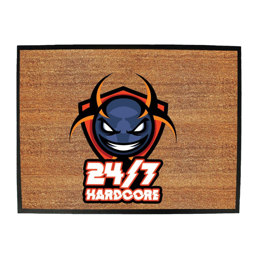 247 Hardcore AL Storm Rave Dance With Text - Funny Novelty Doormat Man Cave Floor mat - 123t Australia | Funny T-Shirts Mugs Novelty Gifts