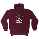 247 Hardcore AL Storm Rave Dance With Text - Funny Novelty Hoodies Hoodie - 123t Australia | Funny T-Shirts Mugs Novelty Gifts