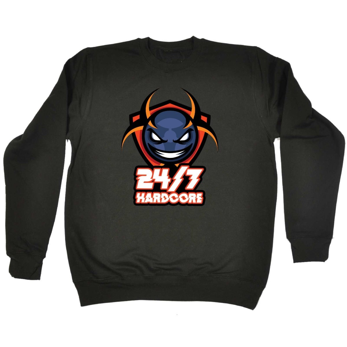 247 Hardcore AL Storm Rave Dance With Text - Funny Novelty Sweatshirt - 123t Australia | Funny T-Shirts Mugs Novelty Gifts