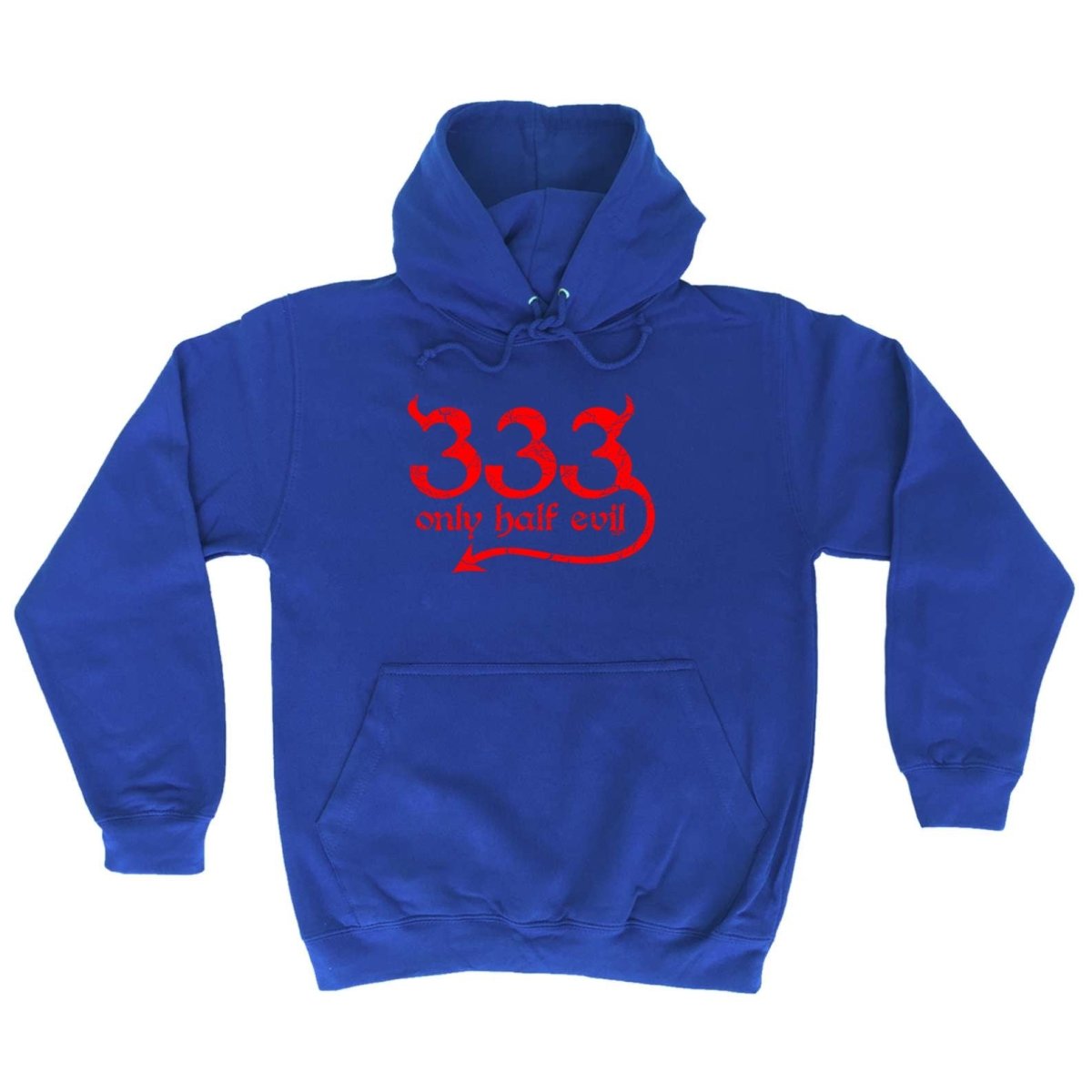 333 Only Half Evil - Funny Novelty Hoodies Hoodie - 123t Australia | Funny T-Shirts Mugs Novelty Gifts