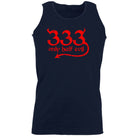 333 Only Half Evil - Funny Novelty Vest Singlet Unisex Tank Top - 123t Australia | Funny T-Shirts Mugs Novelty Gifts