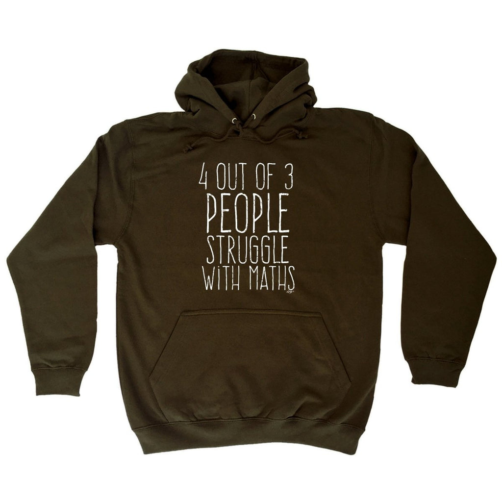 4 Out Of 3 People Struggle With Maths - Funny Novelty Hoodies Hoodie - 123t Australia | Funny T-Shirts Mugs Novelty Gifts