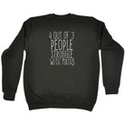 4 Out Of 3 People Struggle With Maths - Funny Novelty Sweatshirt - 123t Australia | Funny T-Shirts Mugs Novelty Gifts