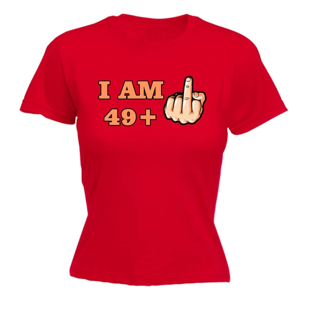 49 + 1 Middle Finger 50Th Age Birthday - Funny Womens T-Shirt Tshirt - 123t Australia | Funny T-Shirts Mugs Novelty Gifts