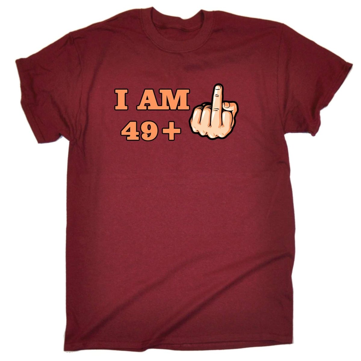 49 + 1 Middle Finger 50Th Age Birthday - Mens Funny T-Shirt Tshirts - 123t Australia | Funny T-Shirts Mugs Novelty Gifts