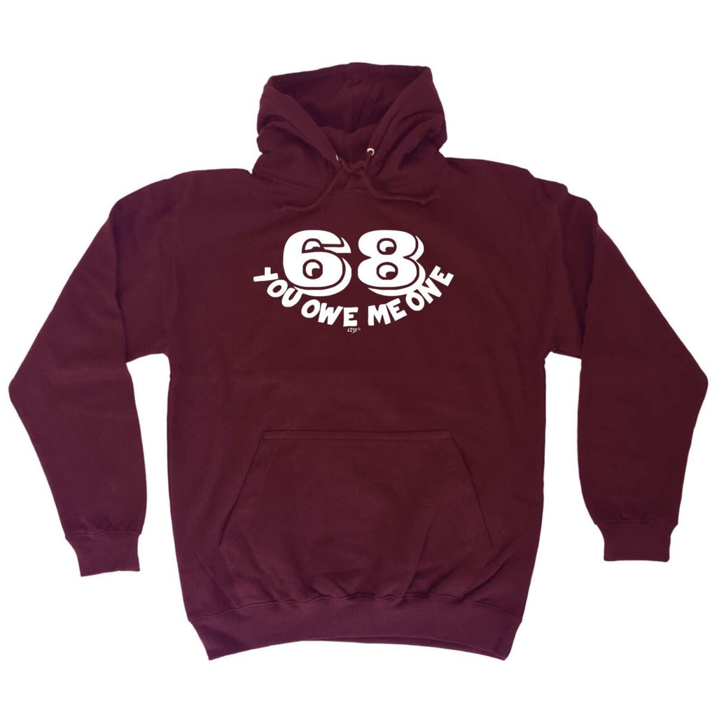 68 You Owe Me One - Funny Novelty Hoodies Hoodie - 123t Australia | Funny T-Shirts Mugs Novelty Gifts