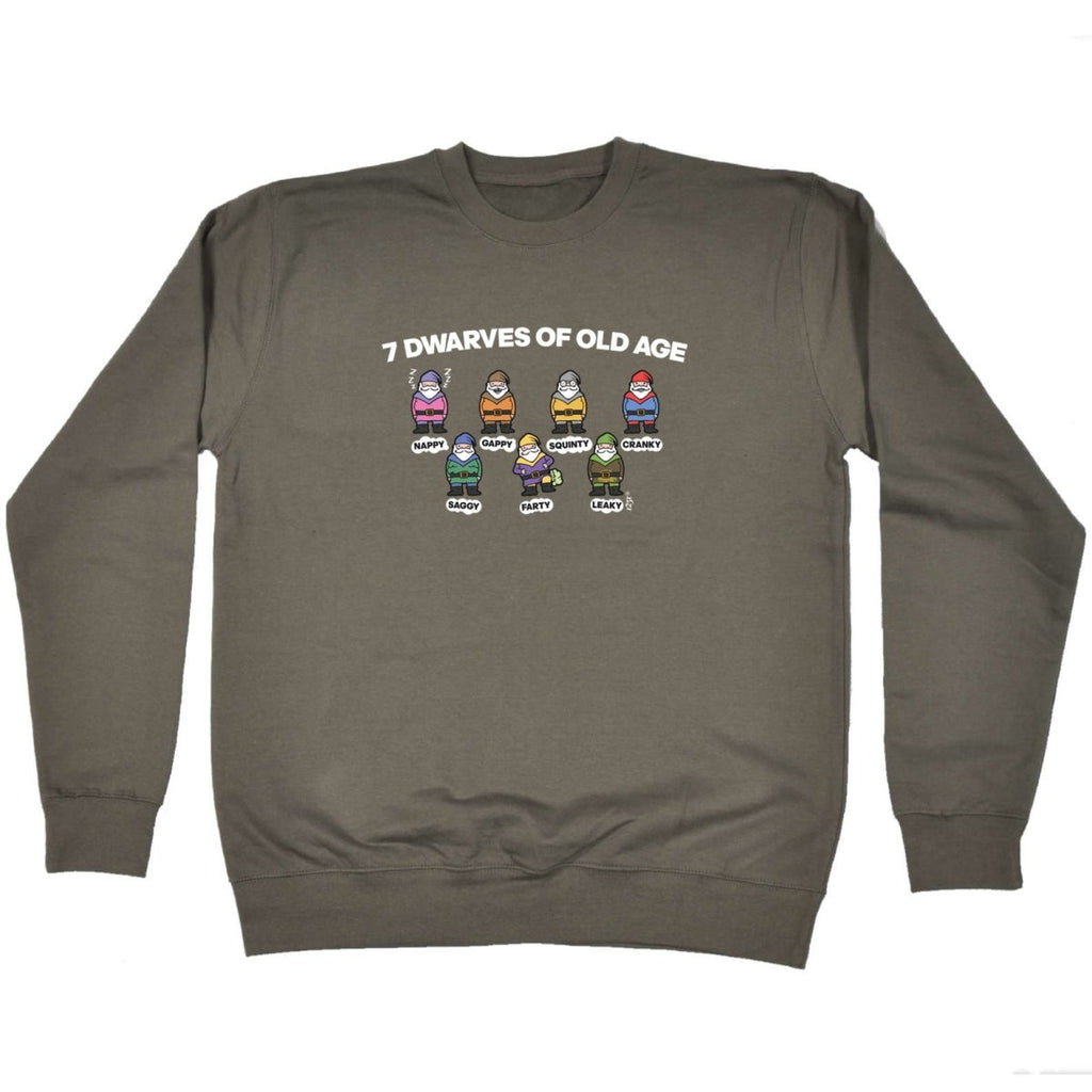 7 Dwarves Of Old Age - Funny Novelty Sweatshirt - 123t Australia | Funny T-Shirts Mugs Novelty Gifts