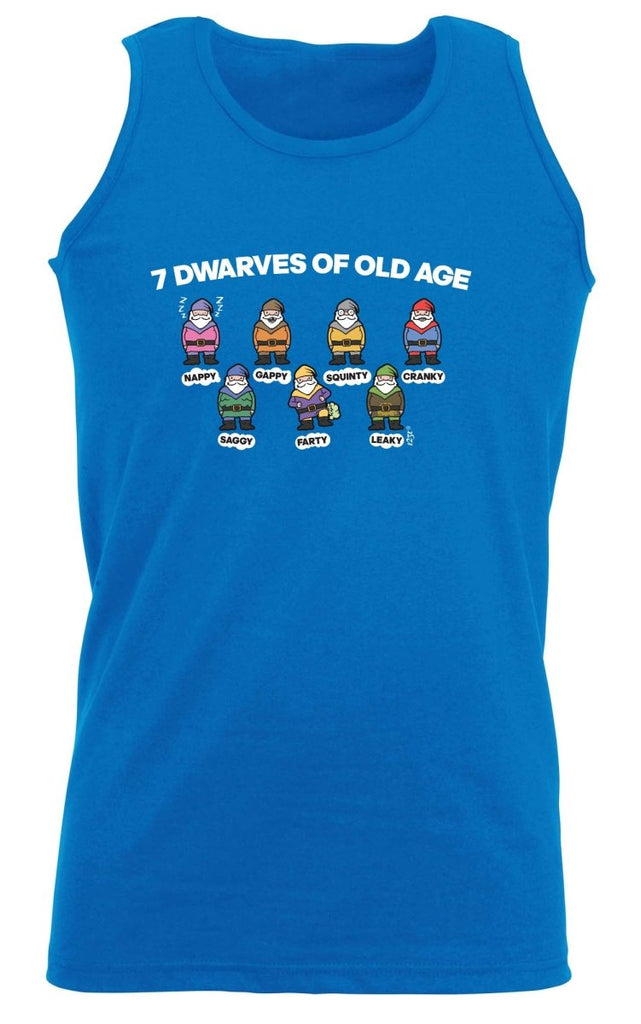 7 Dwarves Of Old Age - Funny Novelty Vest Singlet Unisex Tank Top - 123t Australia | Funny T-Shirts Mugs Novelty Gifts