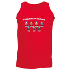 7 Dwarves Of Old Age - Funny Novelty Vest Singlet Unisex Tank Top - 123t Australia | Funny T-Shirts Mugs Novelty Gifts
