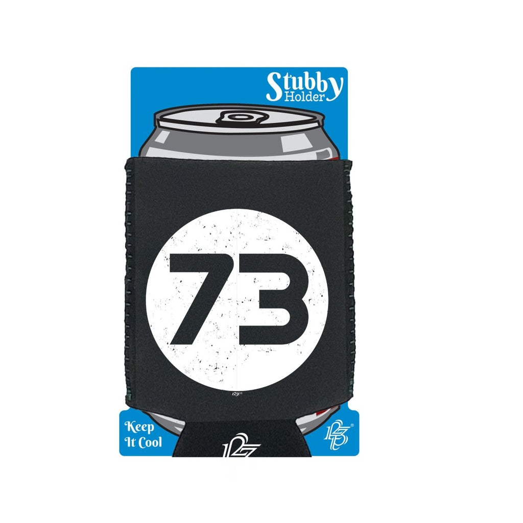 73 Number - Funny Novelty Stubby Holder With Base - 123t Australia | Funny T-Shirts Mugs Novelty Gifts
