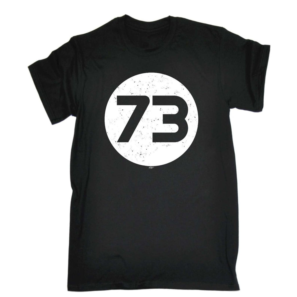 73 Number - Mens Funny Novelty T-Shirt Tshirts BLACK T Shirt - 123t Australia | Funny T-Shirts Mugs Novelty Gifts
