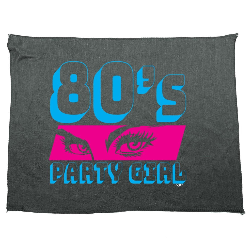 80S Party Girl Retro - Funny Novelty Soft Sport Microfiber Towel - 123t Australia | Funny T-Shirts Mugs Novelty Gifts