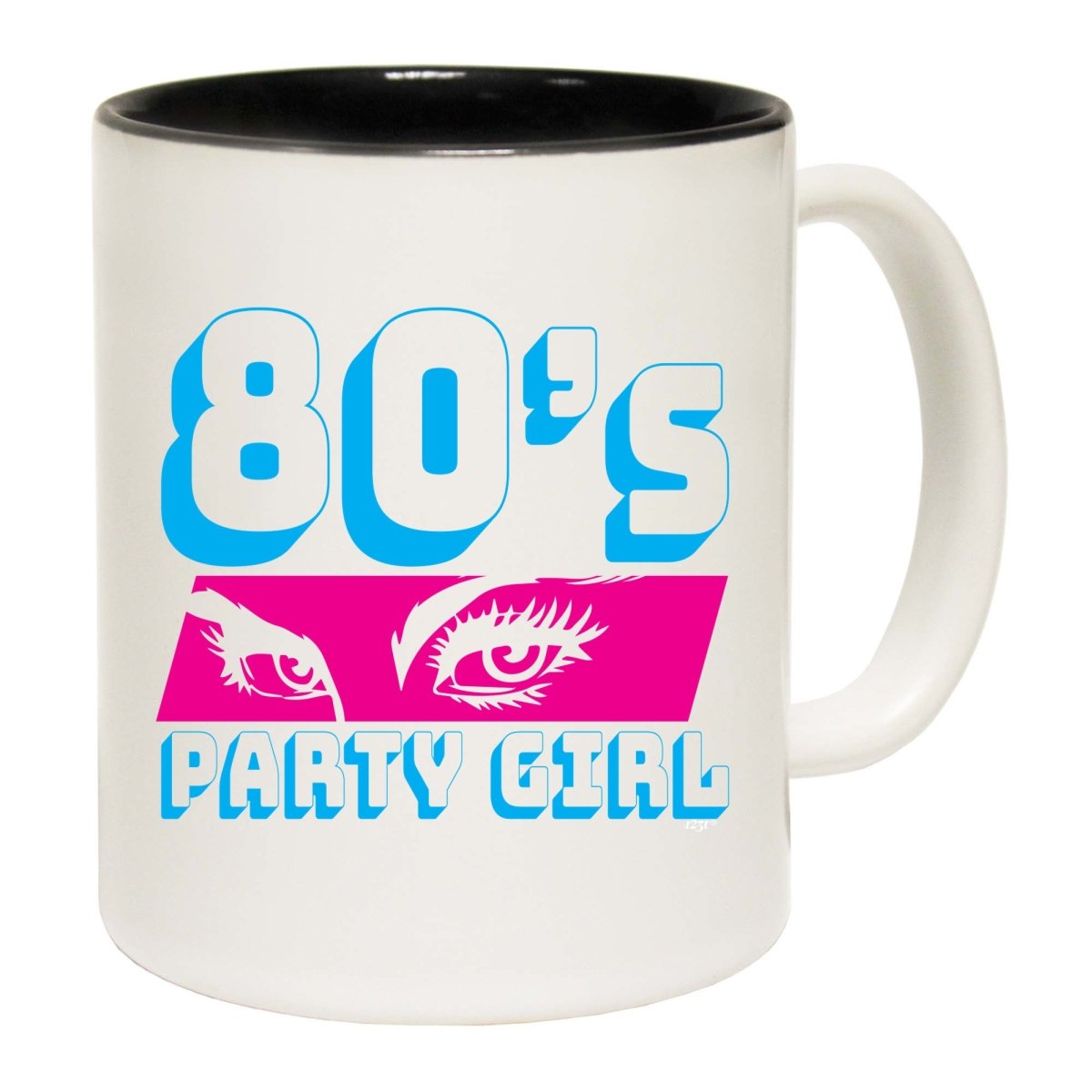 80S Party Girl Retro Mug Cup - 123t Australia | Funny T-Shirts Mugs Novelty Gifts