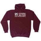 95 Percent Of People Are Stupid - Funny Novelty Hoodies Hoodie - 123t Australia | Funny T-Shirts Mugs Novelty Gifts