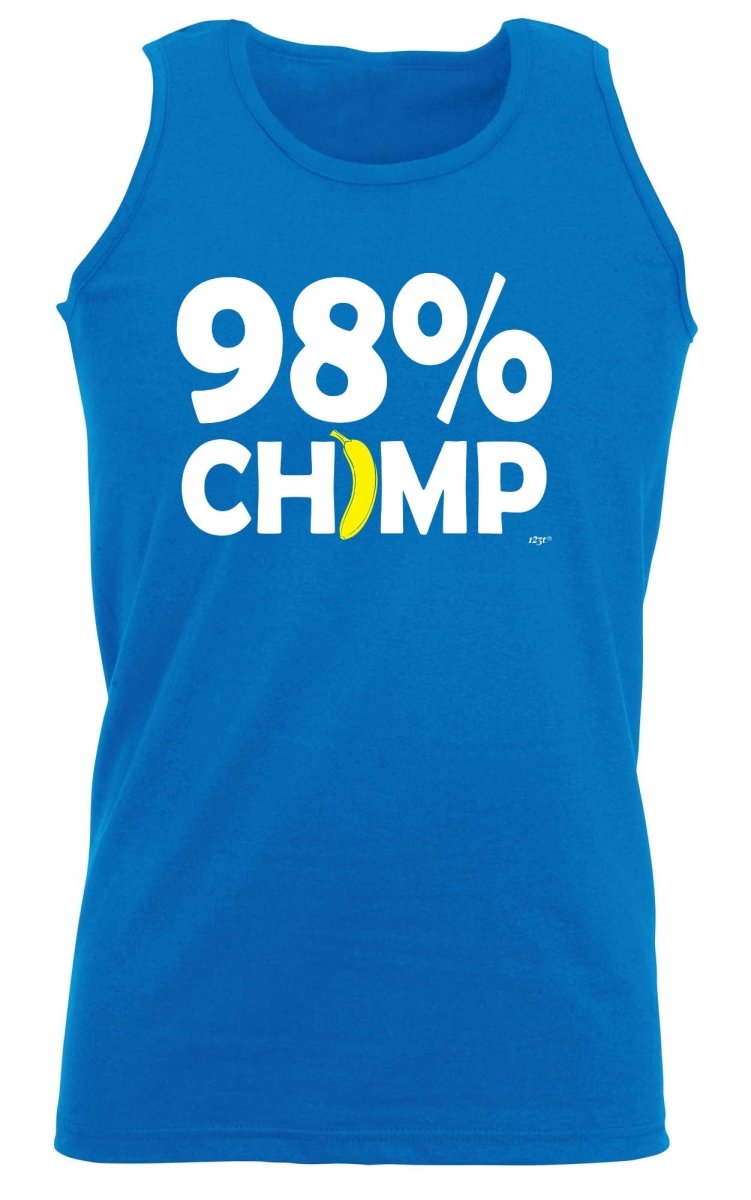 98 Percent Chimp - Funny Novelty Vest Singlet Unisex Tank Top - 123t Australia | Funny T-Shirts Mugs Novelty Gifts