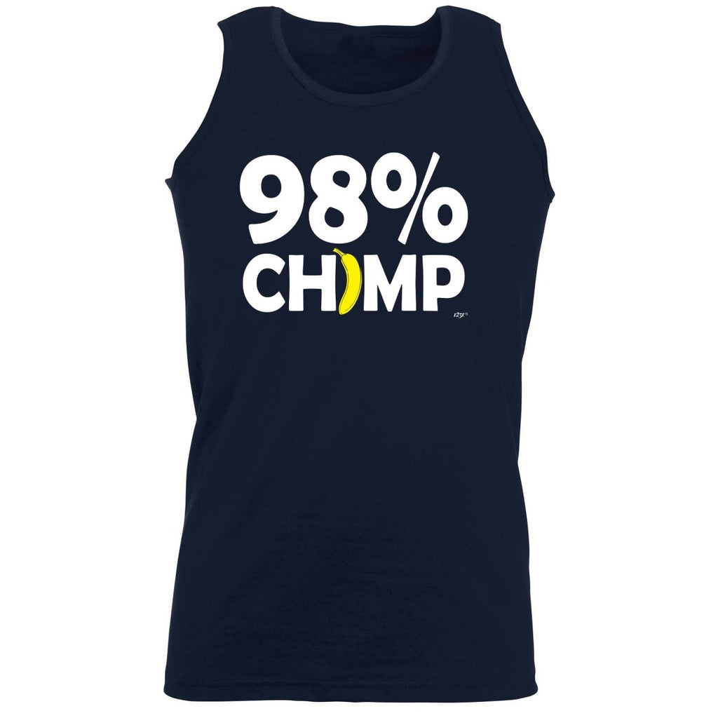 98 Percent Chimp - Funny Novelty Vest Singlet Unisex Tank Top - 123t Australia | Funny T-Shirts Mugs Novelty Gifts