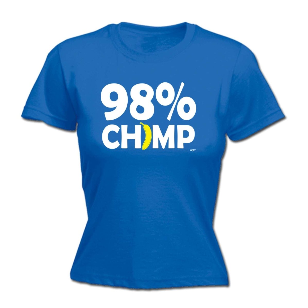 98 Percent Chimp - Funny Novelty Womens T-Shirt T Shirt Tshirt - 123t Australia | Funny T-Shirts Mugs Novelty Gifts