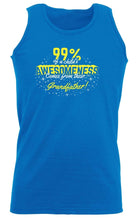 99 Of Awesomeness Comes From Grandfather - Funny Novelty Vest Singlet Unisex Tank Top - 123t Australia | Funny T-Shirts Mugs Novelty Gifts