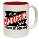 123t New It's An Anderson Thing You Wouldn't Understand Funny Mug, 123t Mugs