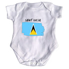 Saint Lucia - Funny Babygrow Baby