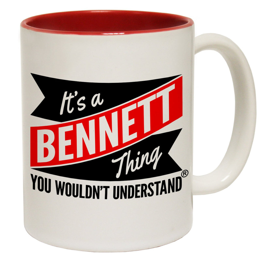 123t New It's A Bennett Thing You Wouldn't Understand Funny Mug, 123t Mugs