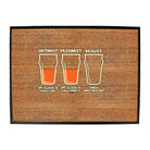 Optimist Pessimist Realist Beer - Funny Novelty Doormat