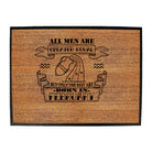 Febuary Aquarius Birthday All Men Are Created Equal - Funny Novelty Doormat
