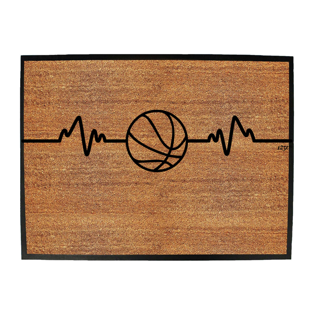 Basketball Pulse - Funny Novelty Doormat