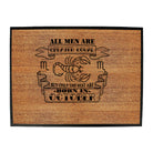 October Scorpio Birthday All Men Are Created Equal - Funny Novelty Doormat