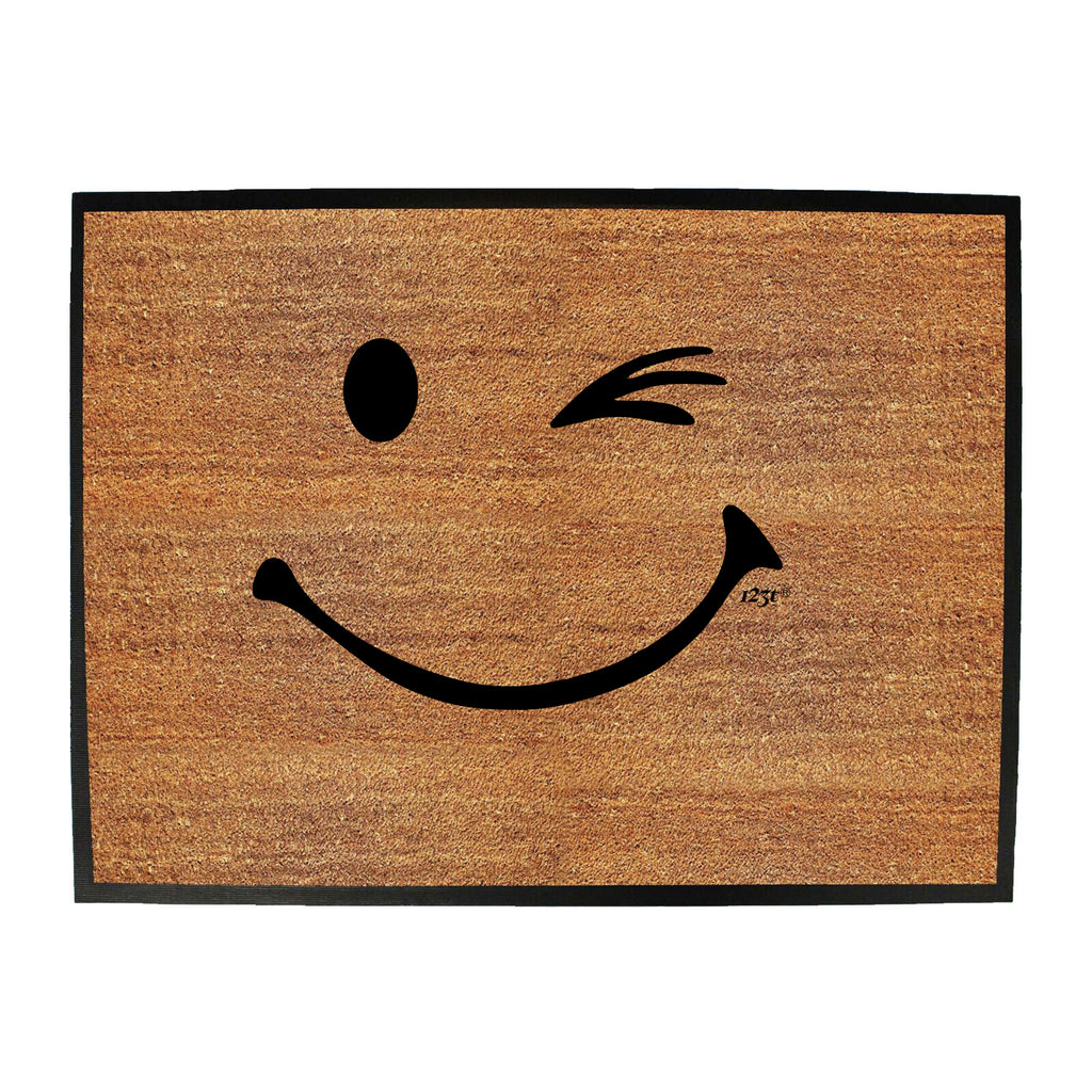 Smile Wink - Funny Novelty Doormat