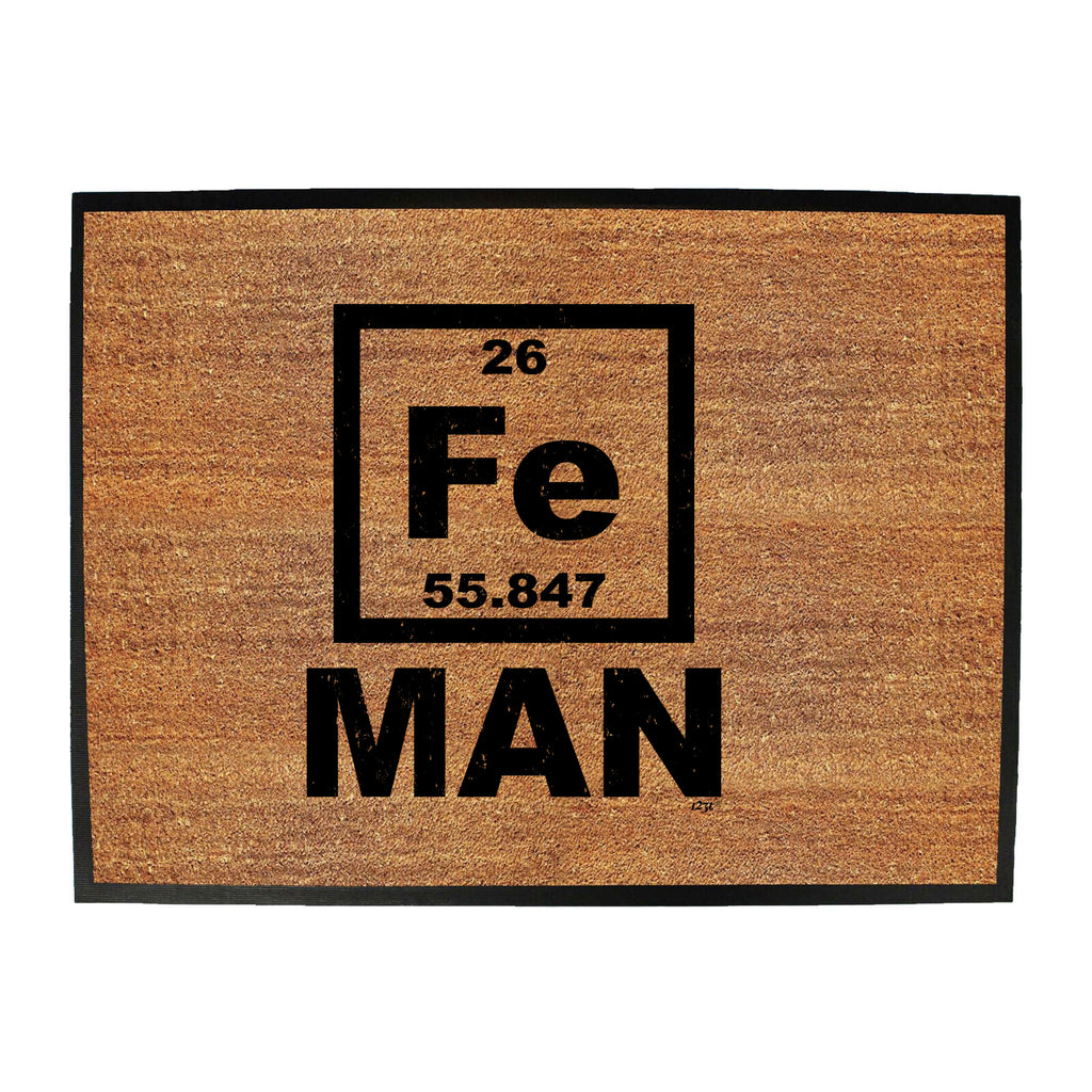 Fe Iron Man Periodic - Funny Novelty Doormat