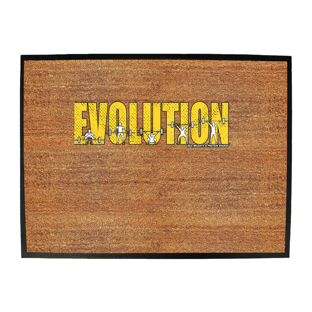 Evolution Gym - Funny Novelty Doormat