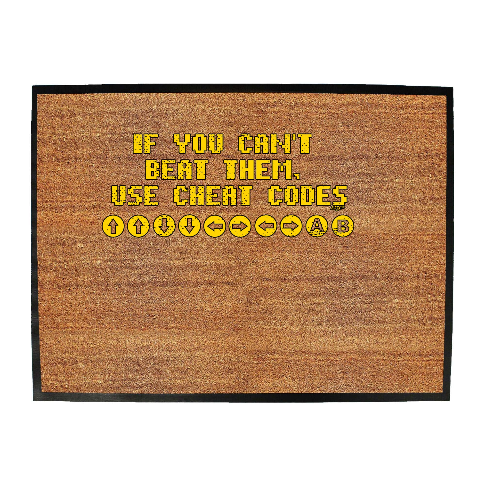 If You Cant Beat Them Use Cheat Codes - Funny Novelty Doormat