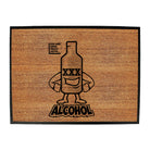Step Aside Coffee This Is A Job For Alcohol - Funny Novelty Doormat