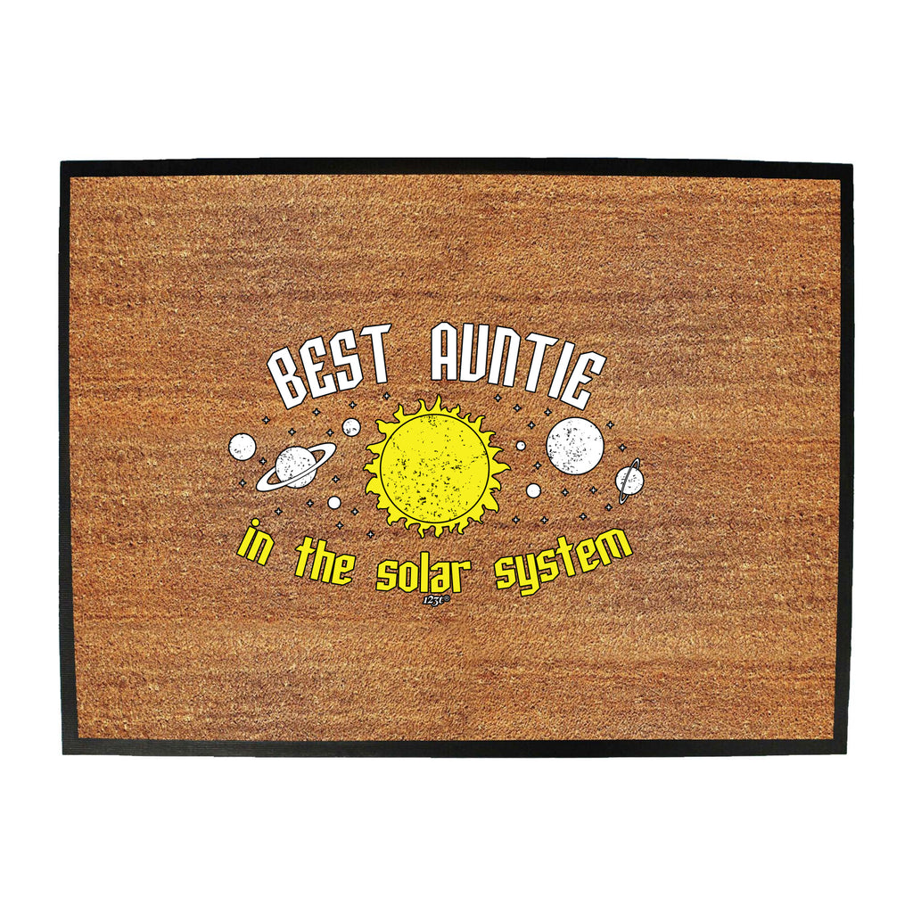 Best Auntie Solar System - Funny Novelty Doormat